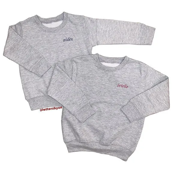 Embroidered Crewneck | Adult