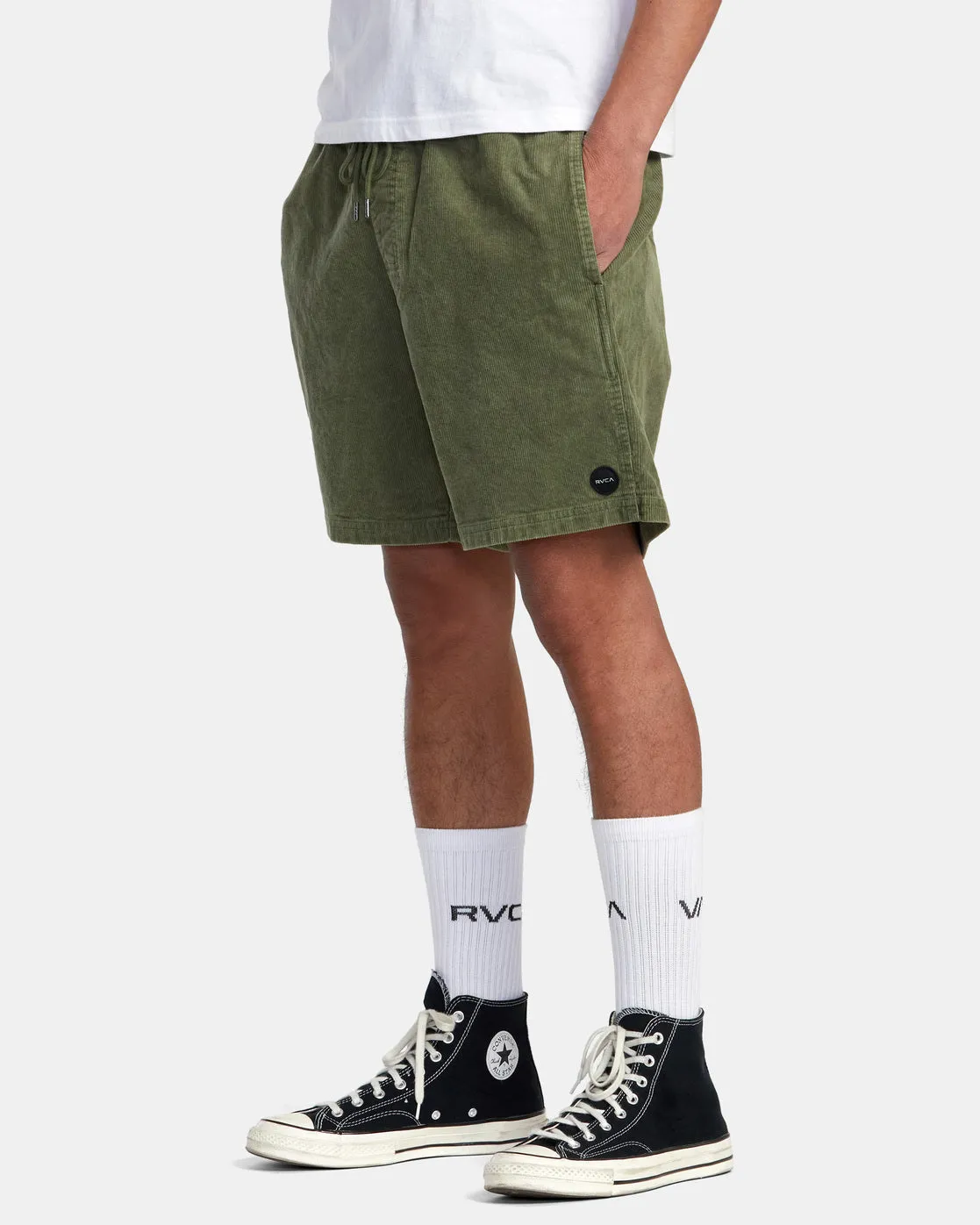 Escape 17" Elastic Waist Corduroy Shorts - Surplus