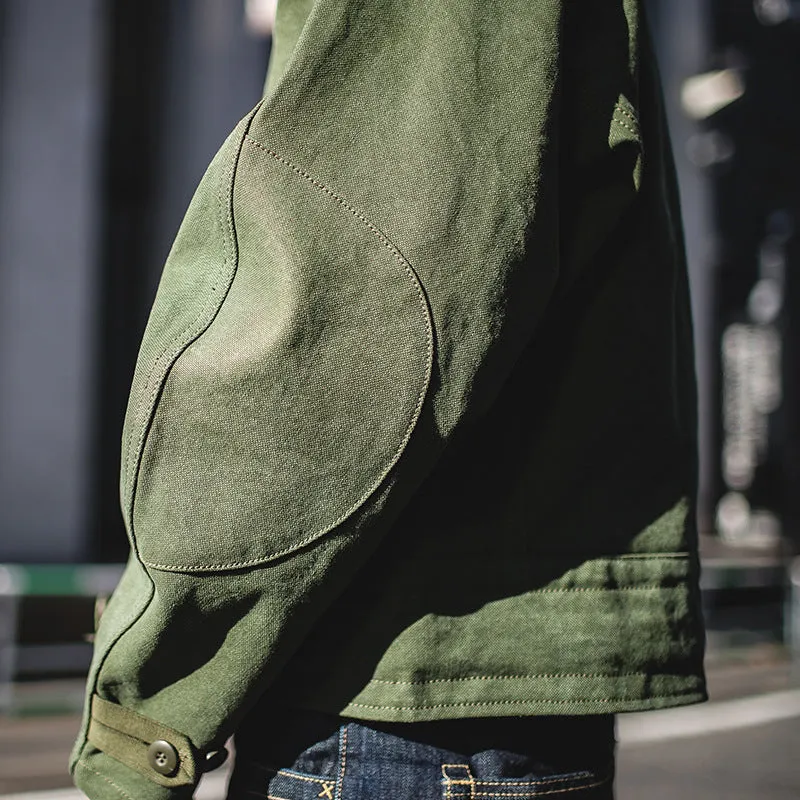Men's Army Green Swedish Motorcycle Jacket