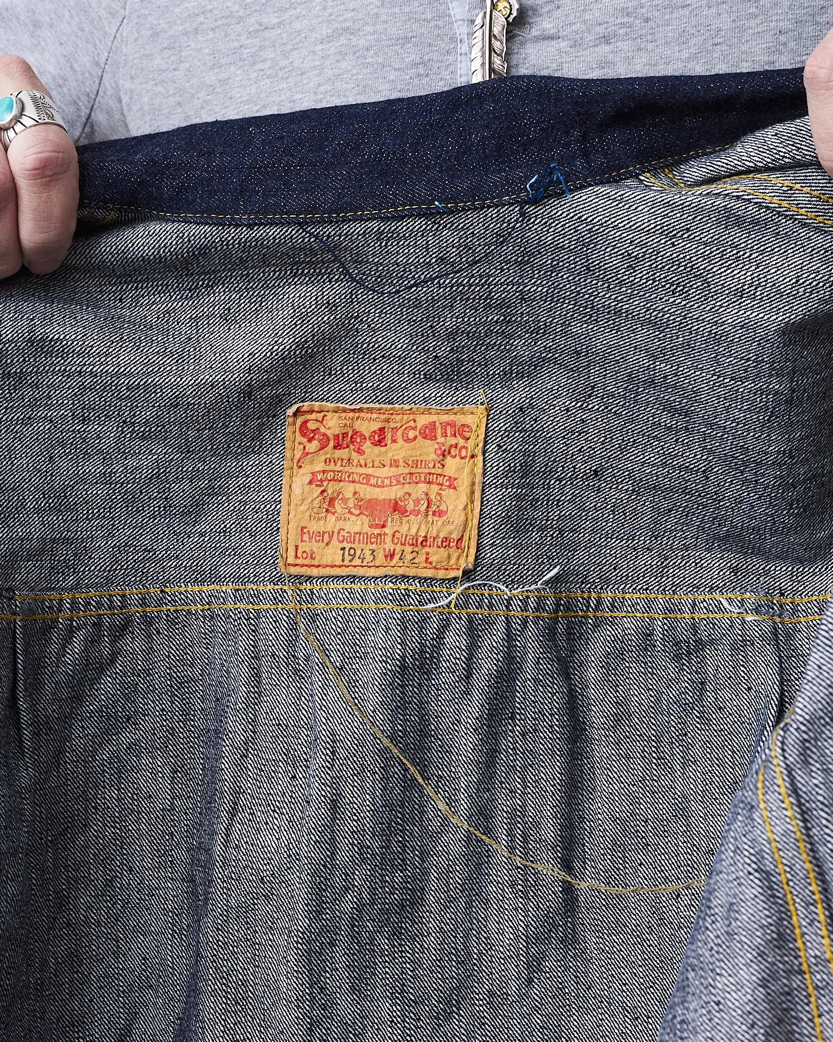 Sugar Cane & Co. Super "Denim" Collectibles #08 1943 Denim Blouse One Wash SC19008